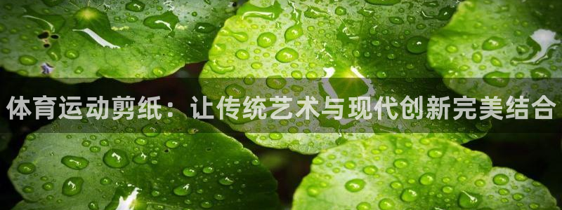 yy易游官网下载官方客服电话：体育运动剪纸：让传统艺术与现代